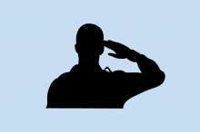 icon of person saluting